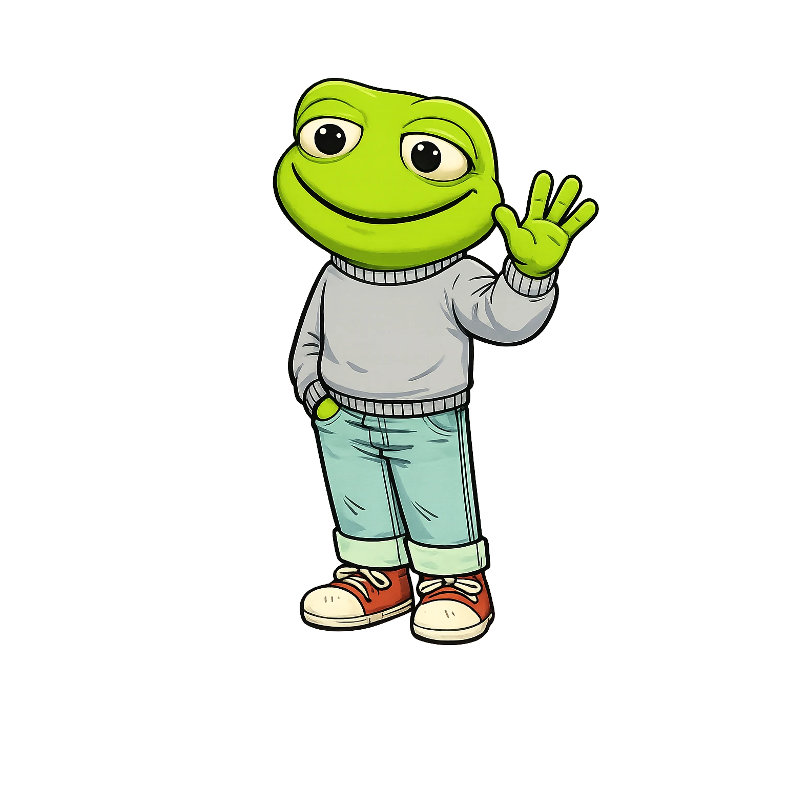 Chill Toad waving